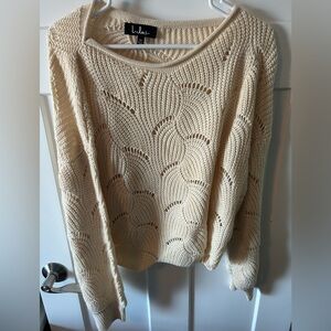Lulus cream sweater - size XS